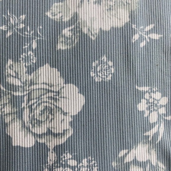 Rue21 Cottagecore Floral Maxi Bodycon Dress with Slit in Blue (XS) - Picture 8 of 8